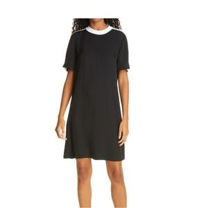 Rag & Bone Monochrome Zip Back Shift Mini Dress Size XS